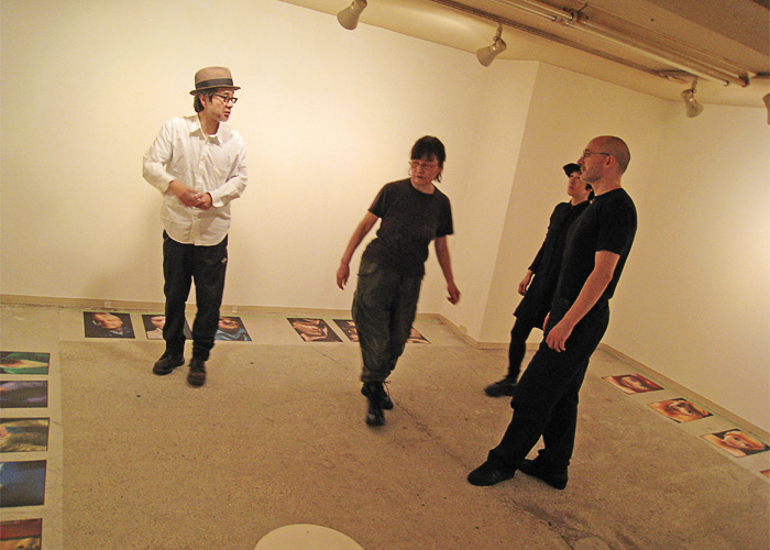 Gendai Heights Den Gallery, Tokyo, Japan - Setting up the exhibition...